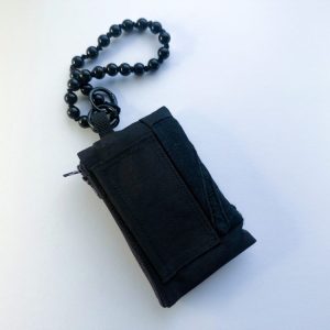 黑色手工刺繡拉鍊零錢包：圖片 11