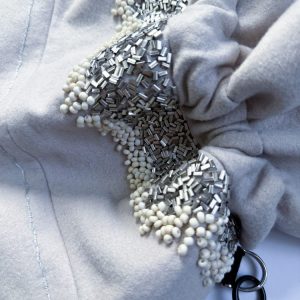 手工刺繡羊毛束口袋：圖片 2