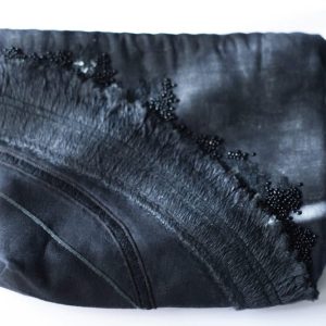 黑色手工刺繡束口袋：圖片 4