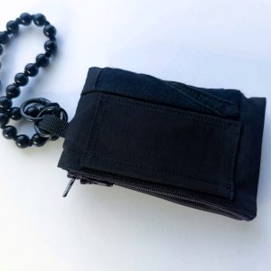 黑色手工刺繡拉鍊零錢包：圖片 12
