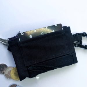 黑色手工刺繡拉鍊零錢包：圖片 9