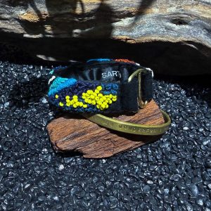 手工刺繡窄彩珠手環：圖片 3