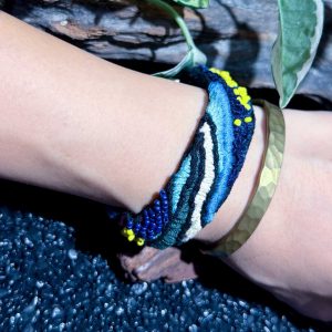 手工刺繡窄彩珠手環：圖片 6