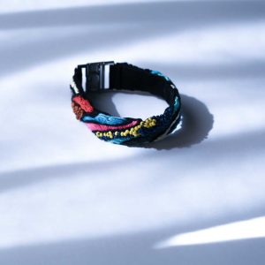 手工刺繡窄彩珠手環：圖片 2