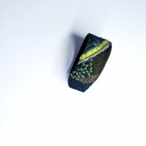 手工刺繡窄/橄欖綠螢光線手環：圖片 4